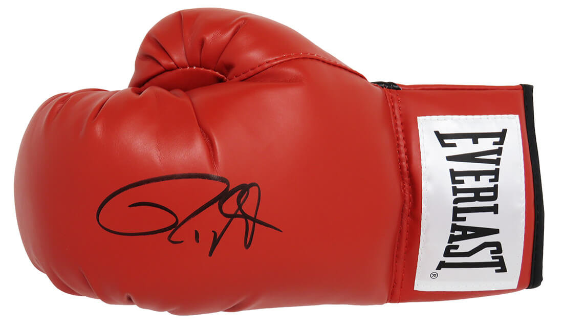 Roy Jones Jr Signed Everlast Red Boxing Glove - JONGLV505 - Roy Jones Jr Signed Everlast Red Boxing Glove product image