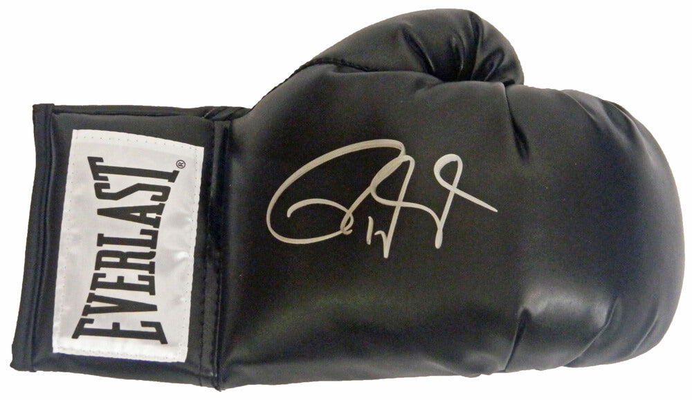 Roy Jones Jr Signed Everlast Black Boxing Glove - JONGLV508 - Roy Jones Jr Signed Everlast Black Boxing Glove product image