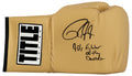 Roy Jones Jr. Signed Title Gold Boxing Glove w/90's Fighter of the Decade - JONGLV513 - Roy Jones Jr. Signed Title Gold Boxing Glove w/90's Fighter of the Decade product image