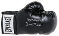 Junior Jones Signed Everlast Black Boxing Glove w/Poison - JONGLV533 - Junior Jones Signed Everlast Black Boxing Glove w/Poison product image