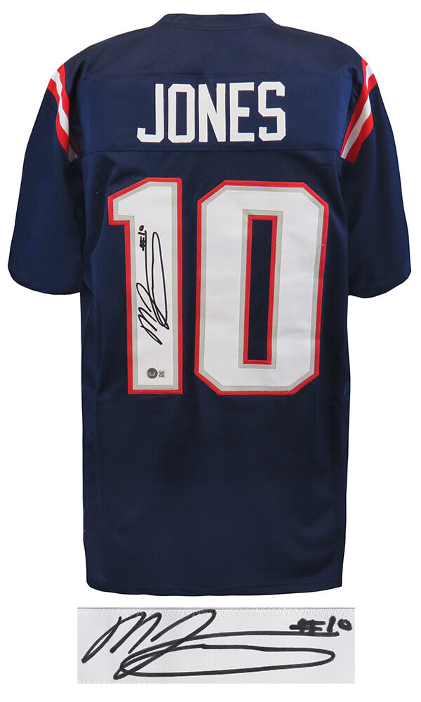 Mac Jones Signed Navy Custom Football Jersey - (Beckett) - JONJRY330 - Mac Jones Signed Navy Custom Football Jersey - (Beckett) product image