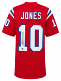 Mac Jones Signed Red Custom Football Jersey - (Beckett) - JONJRY331 - Mac Jones Signed Red Custom Football Jersey - (Beckett) product image