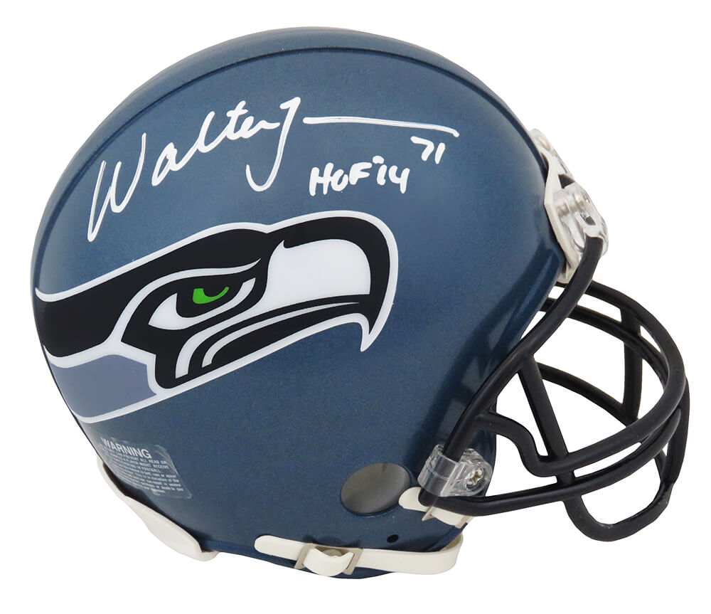 Walter Jones Signed Seattle Seahawks Throwback Riddell Mini Helmet w/HOF'14 - JONMIN315 - Walter Jones Signed Seattle Seahawks Throwback Riddell Mini Helmet w/HOF'14 product image