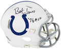Bert Jones Signed Colts White Speed Mini Helmet w/76 MVP - JONMIN332 - Bert Jones Signed Colts White Speed Mini Helmet w/76 MVP product image