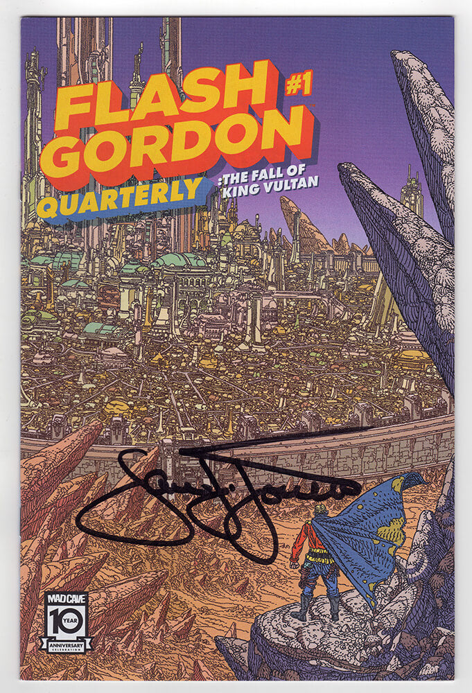 Sam J. Jones Signed Flash Gordon #1 Quarterly 'The Fall Of King Vultan' Mad Cave 10th Anniversary Comic Book - JONOTH500 - Sam J. Jones Signed Flash Gordon #1 Quarterly 'The Fall Of King Vultan' Mad Cave 10th Anniversary Comic Book product image