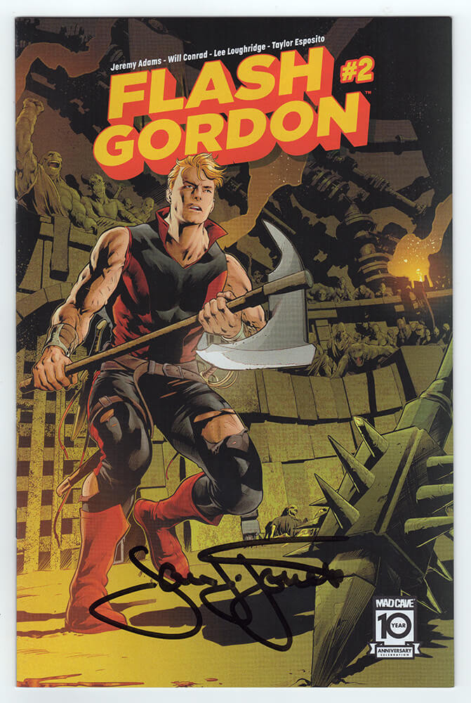 Sam J. Jones Signed Flash Gordon #2 Mad Cave 10th Anniversary Comic Book - JONOTH502 - Sam J. Jones Signed Flash Gordon #2 Mad Cave 10th Anniversary Comic Book product image