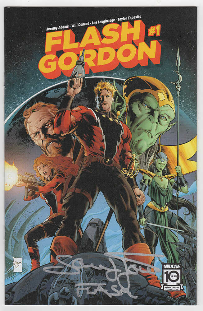 Sam J. Jones Signed Flash Gordon Mad Cave 2024 Comic Book w/Flash - JONOTH508 - Sam J. Jones Signed Flash Gordon Mad Cave 2024 Comic Book w/Flash product image