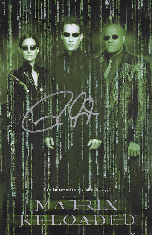 Roy Jones Jr Signed Matrix Reloaded 11x17 Movie Poster - JONPST505 - Roy Jones Jr Signed Matrix Reloaded 11x17 Movie Poster product image