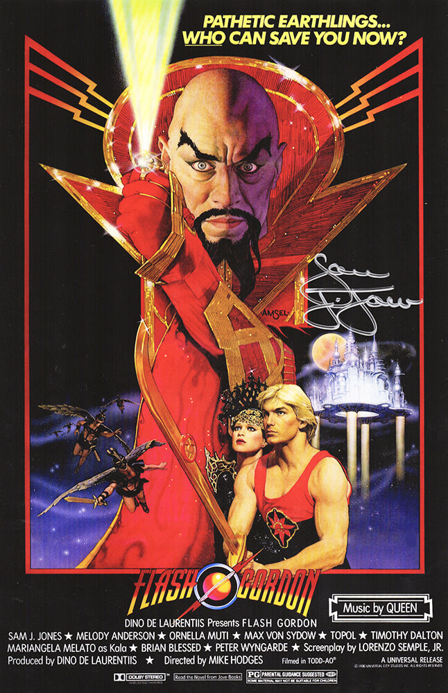 Sam J. Jones Signed Flash Gordon 11x17 Movie Poster - JONPST510 - Sam J. Jones Signed Flash Gordon 11x17 Movie Poster product image