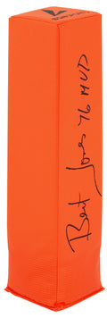 Bert Jones Signed Orange Football Endzone Pylon w/76 MVP - JONPYL321 - Bert Jones Signed Orange Football Endzone Pylon w/76 MVP product image