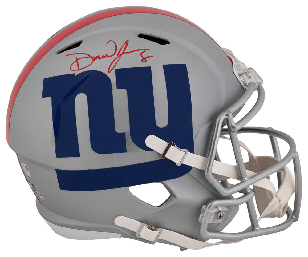 Daniel Jones Signed New York Giants AMP Riddell Full Size Speed Replica Helmet - (Fanatics) - JONREP313 - Daniel Jones Signed New York Giants AMP Riddell Full Size Speed Replica Helmet - (Fanatics) product image