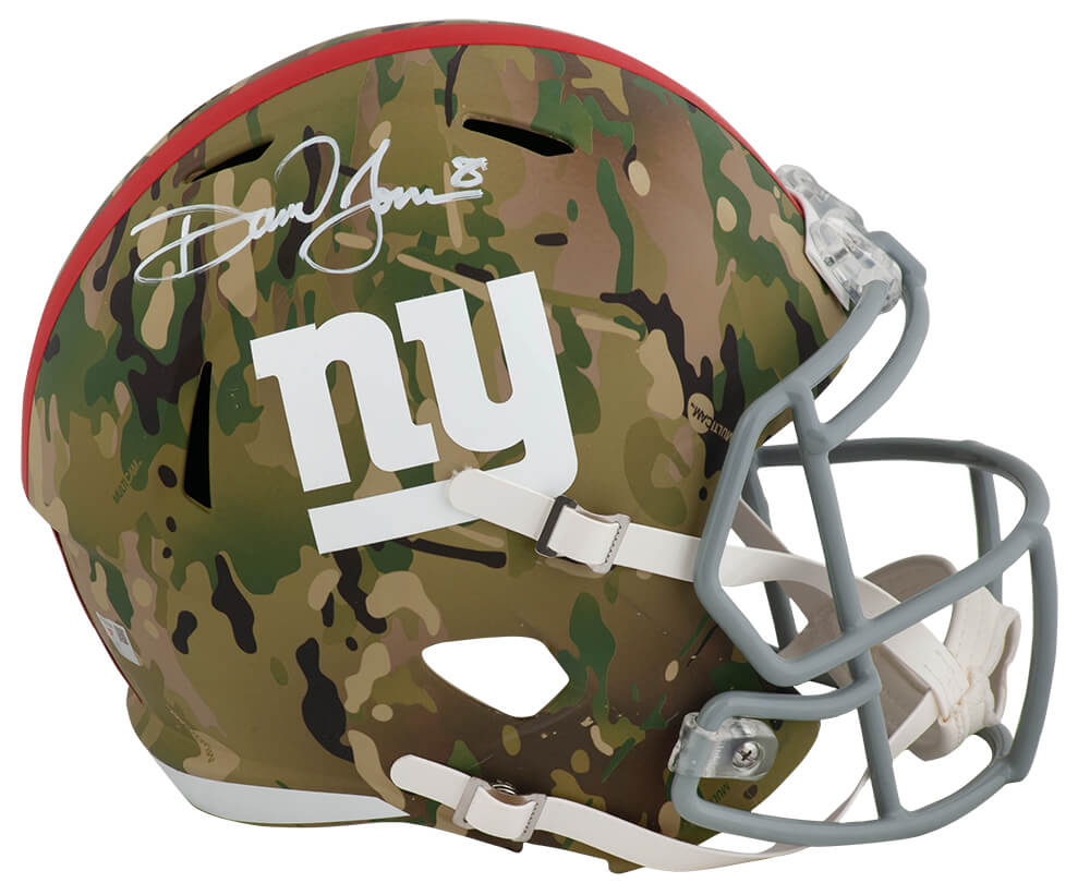 Daniel Jones Signed New York Giants CAMO Riddell Full Size Speed Replica Helmet - (Fanatics) - JONREP315 - Daniel Jones Signed New York Giants CAMO Riddell Full Size Speed Replica Helmet - (Fanatics) product image