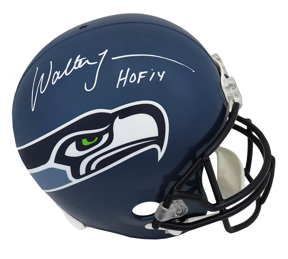 Walter Jones Signed Seattle Seahawks Riddell Full Size Replica Helmet w/HOF'14 - JONREP322 - Walter Jones Signed Seattle Seahawks Riddell Full Size Replica Helmet w/HOF'14 product image