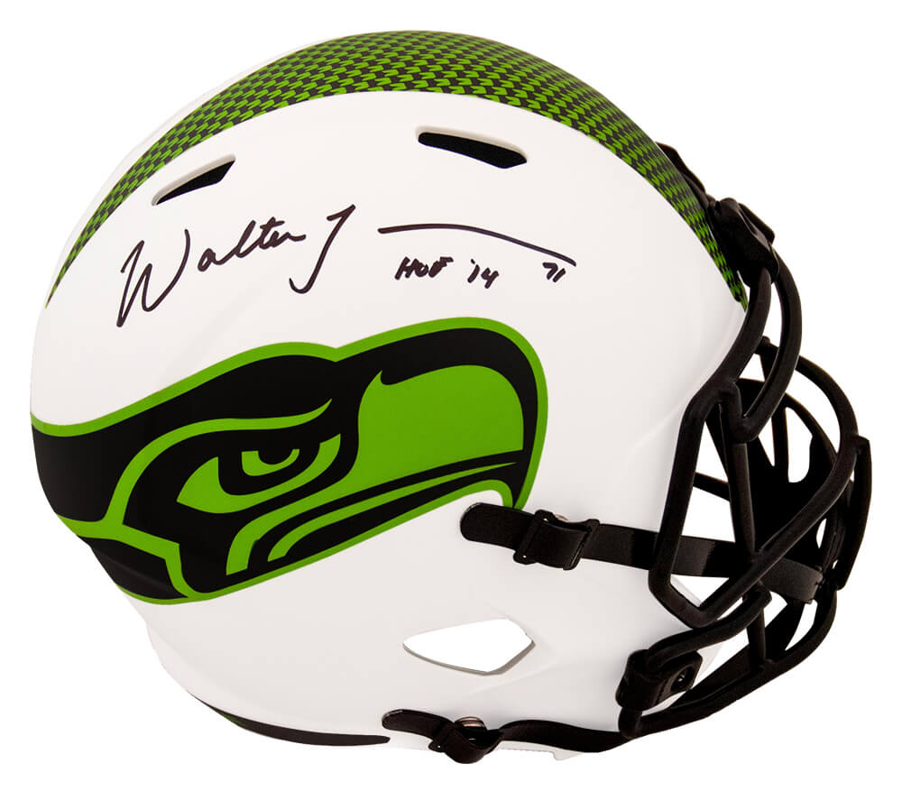 Walter Jones Signed Seattle Seahawks Lunar Eclipse Riddell Full Size Speed Replica Helmet w/HOF'14 - JONREP324 - Walter Jones Signed Seattle Seahawks Lunar Eclipse Riddell Full Size Speed Replica Helmet w/HOF'14 product image