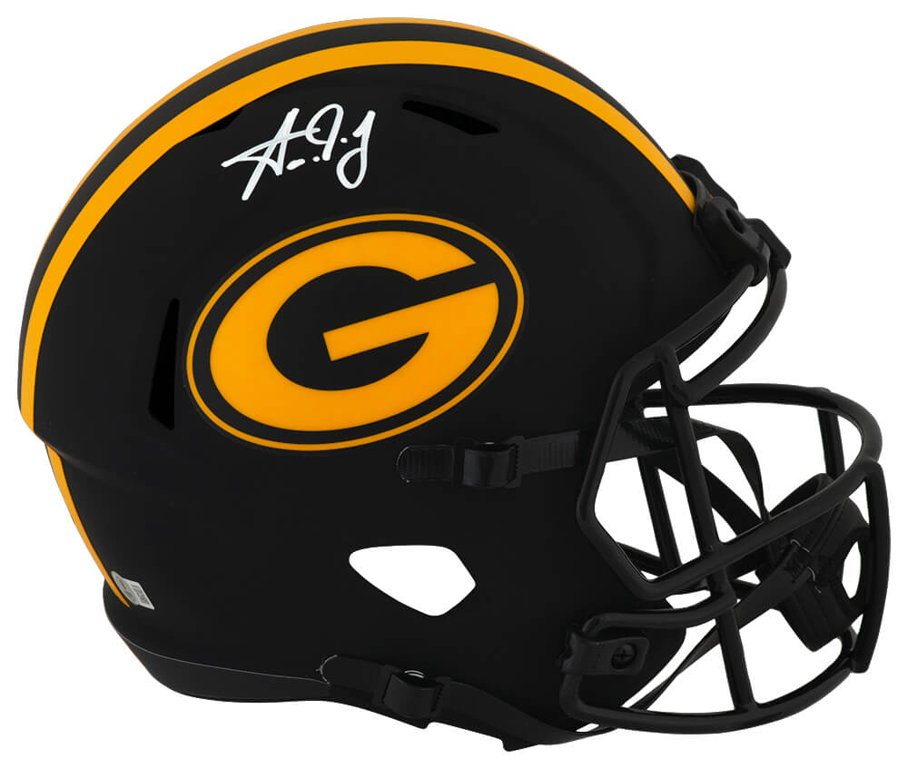 Aaron Jones Signed Green Bay Packers ECLIPSE Riddell Full Size Speed Replica Helmet (Beckett) - JONREP335 - Aaron Jones Signed Green Bay Packers ECLIPSE Riddell Full Size Speed Replica Helmet (Beckett) product image