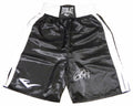 Roy Jones Jr Signed Everlast Black Boxing Trunks - JONTRU503 - Roy Jones Jr Signed Everlast Black Boxing Trunks product image