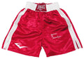 Junior Jones Signed Everlast Red Boxing Trunks w/Poison - JONTRU520 - Junior Jones Signed Everlast Red Boxing Trunks w/Poison product image