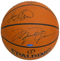 Michael Jordan & Larry Bird Dual-Signed Spalding Offical NBA Leather Basketball - JORBSK203 - Michael Jordan & Larry Bird Dual-Signed Spalding Offical NBA Leather Basketball product image
