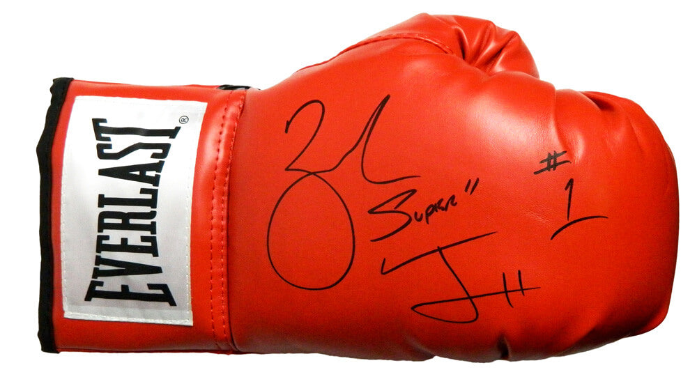 Zab Judah Signed Everlast Red Boxing Glove w/Super - JUDGLV500 - Zab Judah Signed Everlast Red Boxing Glove w/Super product image