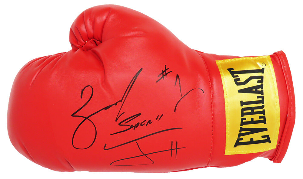 Zab Judah Signed Everlast Red Laceless Autograph Boxing Glove w/Super - JUDGLV501 - Zab Judah Signed Everlast Red Laceless Autograph Boxing Glove w/Super product image
