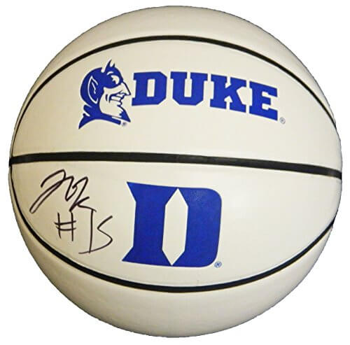 Jahlil Okafor Signed Duke Blue Devils White Logo Basketball - OKABSK210 - Jahlil Okafor Signed Duke Blue Devils White Logo Basketball product image