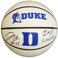 Jahlil Okafor Signed Duke Blue Devils White Logo Basketball w/2015 Champs - OKABSK211 - Jahlil Okafor Signed Duke Blue Devils White Logo Basketball w/2015 Champs product image