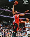 Jahlil Okafor Signed Philadelphia 76ers Action vs Cavaliers 16x20 Photo - OKA16P224 - Jahlil Okafor Signed Philadelphia 76ers Action vs Cavaliers 16x20 Photo product image