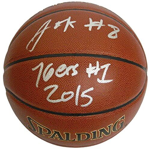 Jahlil Okafor Signed Spalding NBA Indoor/Outdoor Basketball w/76ers #1 2015 - OKABSK205 - Jahlil Okafor Signed Spalding NBA Indoor/Outdoor Basketball w/76ers #1 2015 product image