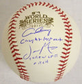 Jason Motte & Allen Craig Dual-Signed Autographed 2011 World Series Baseball w/Last Pitch, Last Out - MOTBSB105 - Jason Motte & Allen Craig Dual-Signed Autographed 2011 World Series Baseball w/Last Pitch, Last Out product image