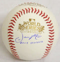 Jason Motte Signed Autographed 2011 World Series Baseball w/Rally Squirrel - MOTBSB103 - Jason Motte Signed Autographed 2011 World Series Baseball w/Rally Squirrel product image