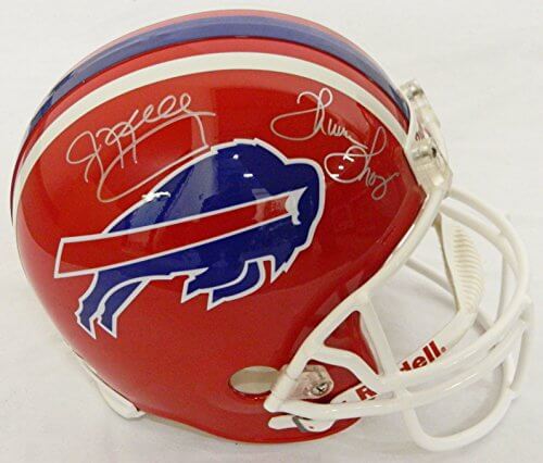 Jim Kelly & Thurman Thomas Signed Buffalo Bills Throwback Riddell F/S Replica Helmet - KELREP310 - Jim Kelly & Thurman Thomas Signed Buffalo Bills Throwback Riddell F/S Replica Helmet product image