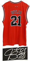 Jimmy Butler Signed Chicago Bulls Red Official Adidas NBA Replica Jersey - BUTJRY200 - Jimmy Butler Signed Chicago Bulls Red Official Adidas NBA Replica Jersey product image