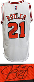 Jimmy Butler Signed Chicago Bulls White Official Adidas NBA Swingman Premier Jersey - BUTJRY204 - Jimmy Butler Signed Chicago Bulls White Official Adidas NBA Swingman Premier Jersey product image