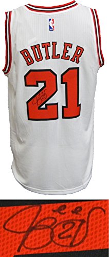 Jimmy Butler Signed Chicago Bulls White Official Adidas NBA Swingman Premier Jersey - BUTJRY204 - Jimmy Butler Signed Chicago Bulls White Official Adidas NBA Swingman Premier Jersey product image