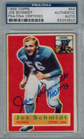 Joe Schmidt Signed Autographed Lions 1953 Topps Rookie Card #44 w/HOF'73 - PSA/DNA - SCHCAR300 - Joe Schmidt Signed Autographed Lions 1953 Topps Rookie Card #44 w/HOF'73 - PSA/DNA product image