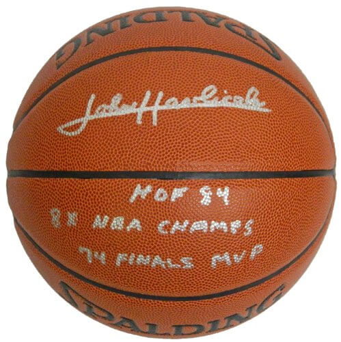 John Havlicek Signed Autographed Spalding NBA Indoor/Outdoor Basketball w/3 Inscriptions - HAVBSK204 - John Havlicek Signed Autographed Spalding NBA Indoor/Outdoor Basketball w/3 Inscriptions product image