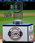 John Mallee Signed Chicago Cubs 2016 World Series Trophy On Wrigley Field 8x10 Photo - MAL08P105 - John Mallee Signed Chicago Cubs 2016 World Series Trophy On Wrigley Field 8x10 Photo product image