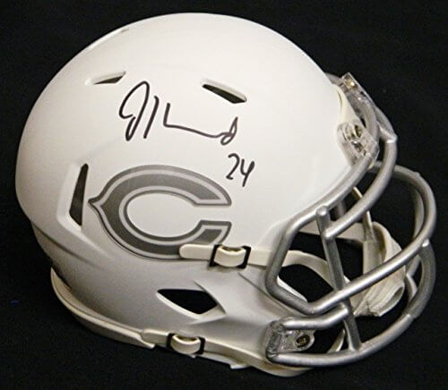 Jordan Howard Signed Chicago Bears White Ice Riddell Mini Helmet - HOWMIN321 - Jordan Howard Signed Chicago Bears White Ice Riddell Mini Helmet product image