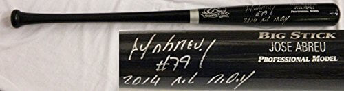 Jose Abreu Signed Rawlings Black Big Stick Name-Engraved Bat w/2014 AL ROY - ABRBAT101 - Jose Abreu Signed Rawlings Black Big Stick Name-Engraved Bat w/2014 AL ROY product image