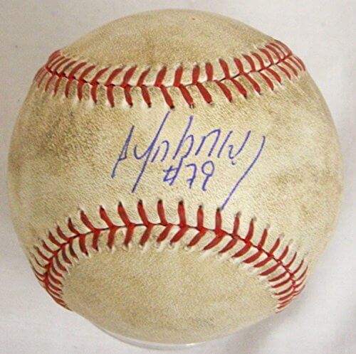 Jose Abreu Signed White Sox 2014 Game Used Rawlings Official MLB Baseball - ABRBSB102 - Jose Abreu Signed White Sox 2014 Game Used Rawlings Official MLB Baseball product image