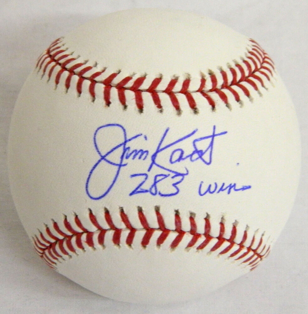 Jim Kaat Signed Official MLB Baseball w/283 Wins - KAABSB101 - Jim Kaat Signed Official MLB Baseball w/283 Wins product image