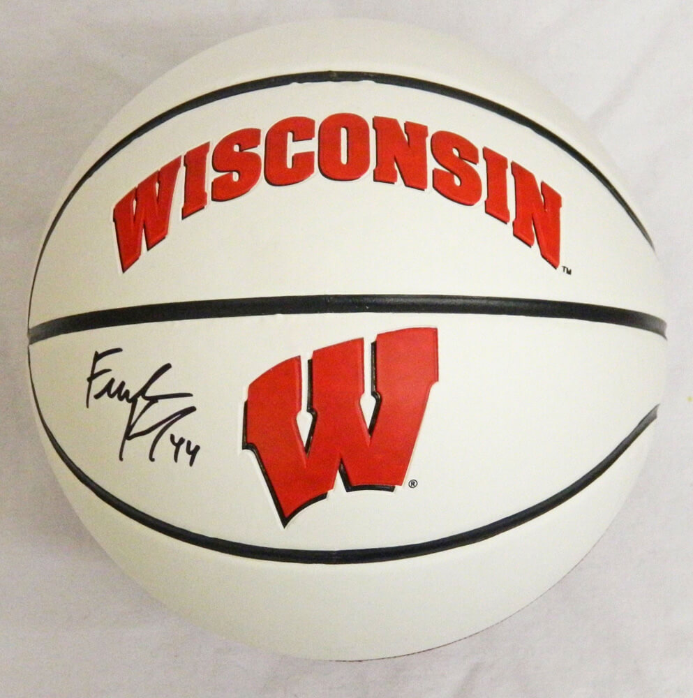 Frank Kaminsky Signed Wisconsin Badgers White Logo Basketball - KAMBSK202 - Frank Kaminsky Signed Wisconsin Badgers White Logo Basketball product image