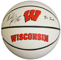 Frank Kaminsky Signed Wisconsin Badgers Baden White Logo Basketball w/The Tank - KAMBSK212 - Frank Kaminsky Signed Wisconsin Badgers Baden White Logo Basketball w/The Tank product image
