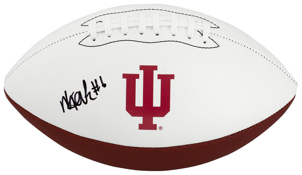 Mikail Kamara Signed Indiana Hoosiers Logo Brands White Logo Football - KAMFTB300 - Mikail Kamara Signed Indiana Hoosiers Logo Brands White Logo Football product image