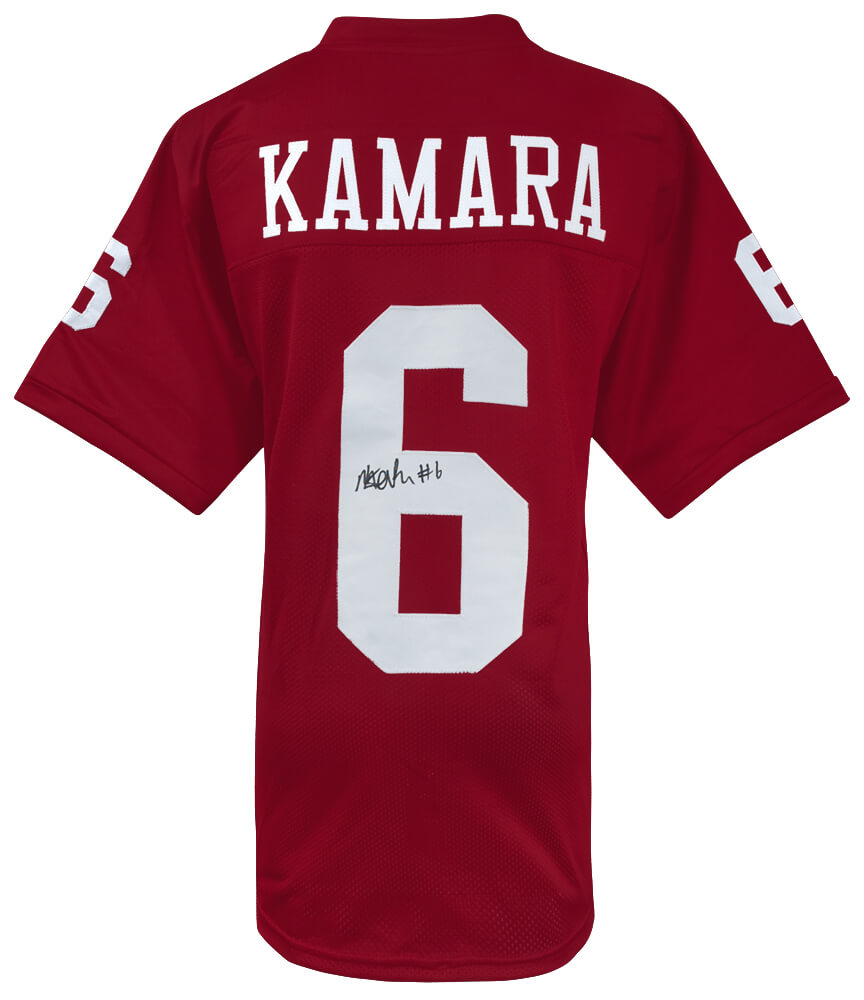 Mikail Kamara Signed Red Custom College Football Jersey - KAMJRY300 - Mikail Kamara Signed Red Custom College Football Jersey product image
