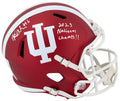 Mikail Kamara Signed Indiana Hoosiers Riddell Full Size Speed Replica Helmet w/2025 National Champs - KAMREP300 - Mikail Kamara Signed Indiana Hoosiers Riddell Full Size Speed Replica Helmet w/2025 National Champs product image