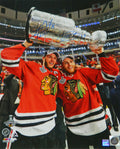Patrick Kane & Jonathan Toews Dual Signed Chicago Blackhawks 2015 Stanley Cup Trophy 16x20 Photo - KAN16P410 - Patrick Kane & Jonathan Toews Dual Signed Chicago Blackhawks 2015 Stanley Cup Trophy 16x20 Photo product image