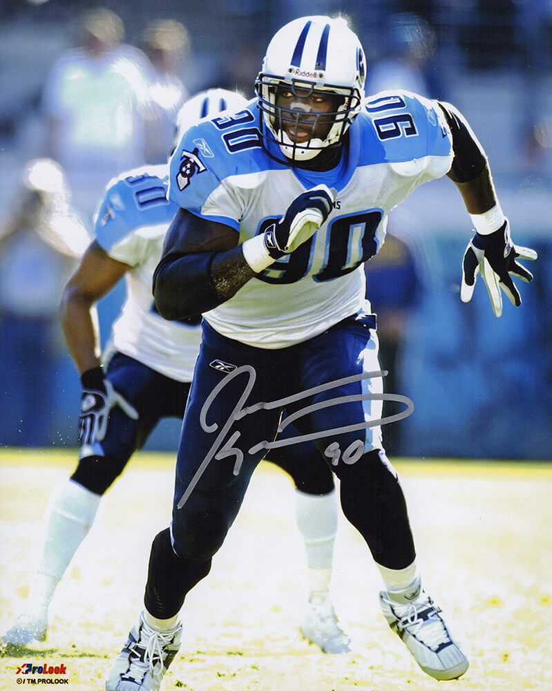 Jevon Kearse Signed Tennessee Titans Action 8x10 Photo - KEA08P301 - Jevon Kearse Signed Tennessee Titans Action 8x10 Photo product image