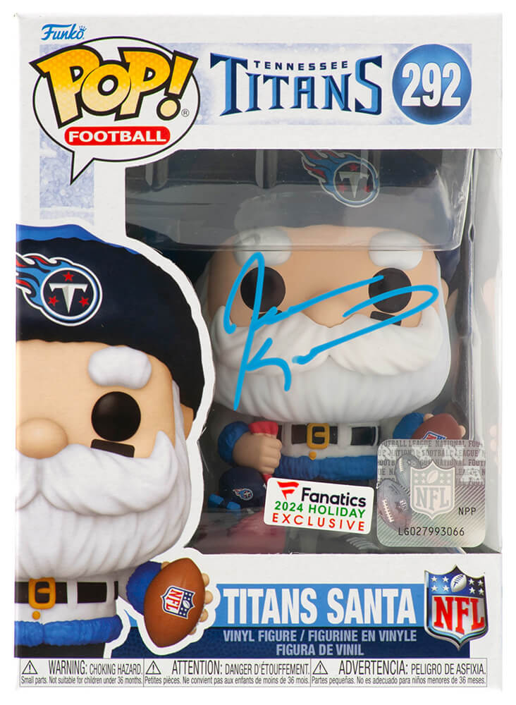 Jevon Kearse Signed Tennessee Titans SANTA Funko Pop Doll #292 - KEAFUN300 - Jevon Kearse Signed Tennessee Titans SANTA Funko Pop Doll #292 product image