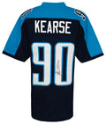 Jevon Kearse Signed Blue Throwback Custom Football Jersey - KEAJRY303 - Jevon Kearse Signed Blue Throwback Custom Football Jersey product image